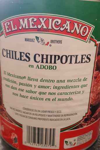 Chile chipotle a granel el mexicano